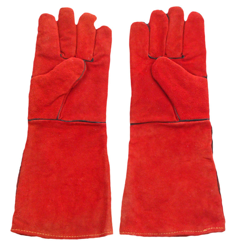 Red Welding Gauntlets