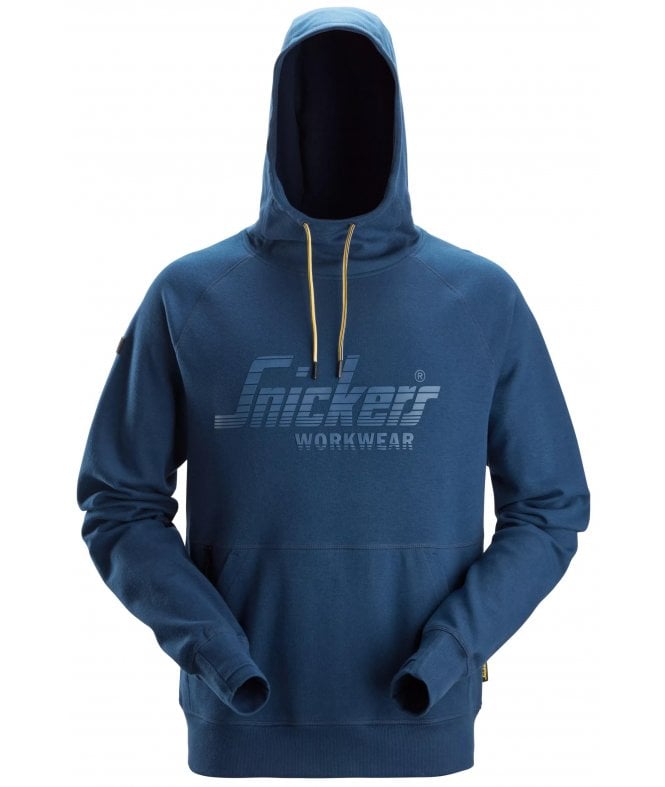 Snickers Logo Hoodie Deep Blue