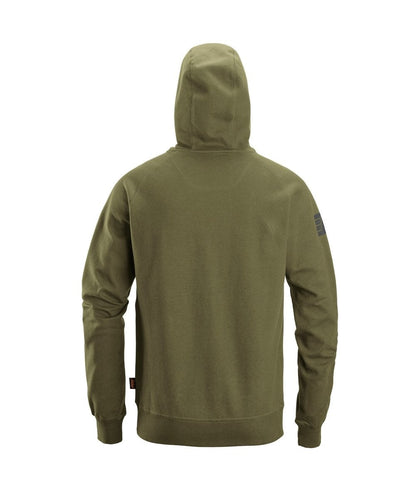 Snickers Logo Hoodie Khaki Green