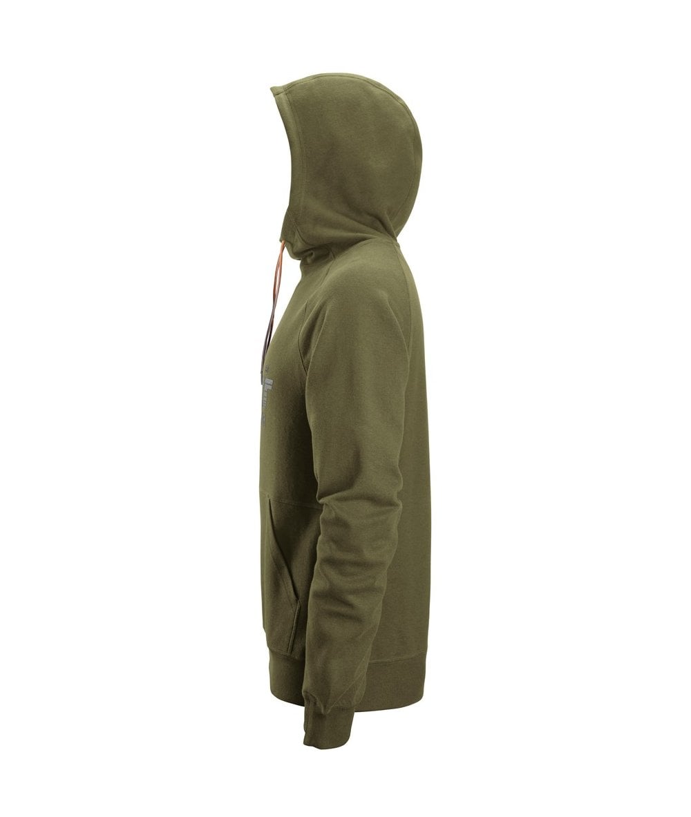 Snickers Logo Hoodie Khaki Green