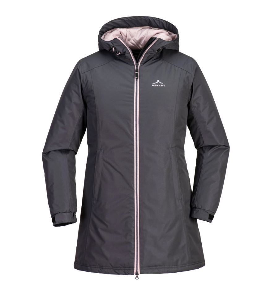 Portwest Killybegs Padded Rain Coat Black