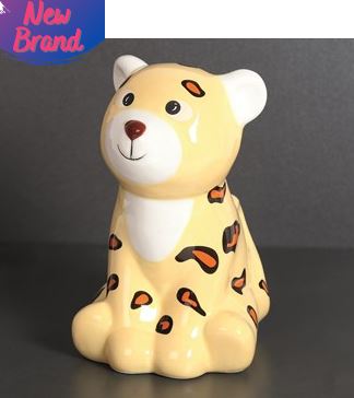 Leopard Money Box by Sleep Sakes 18cm