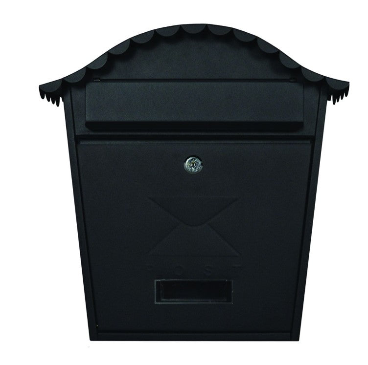 De Vielle Traditional Post Box Matt Black