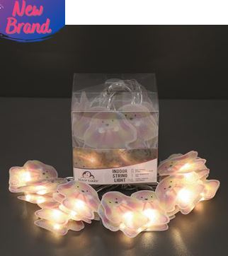 Rainbow Rabbit Design String Lights 10 LEDs 135cm