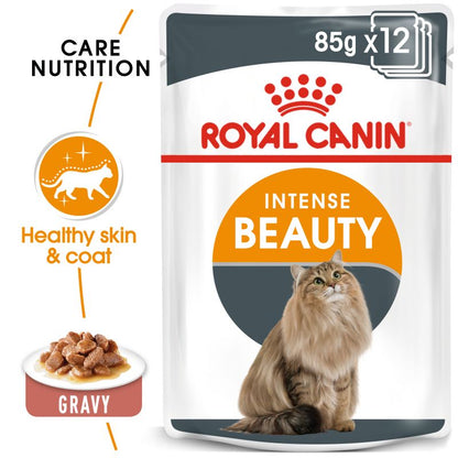 Royal Canin Intense Beauty In Gravy 85g X 12 Pack