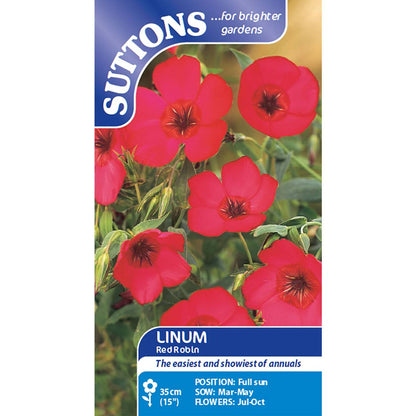 Linium Red Robin Flower Seeds