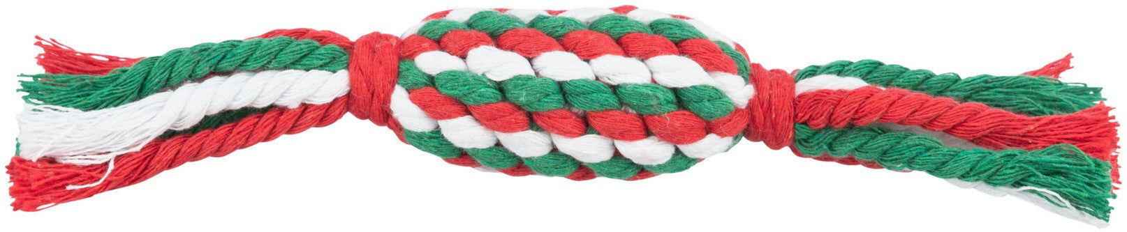 Xmas Playing Rope Candy Dog Toy - 24cm