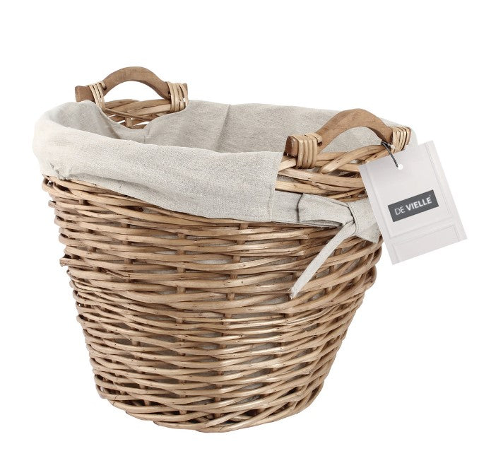 De Vielle Premium Heavy Duty Lined Round Basket