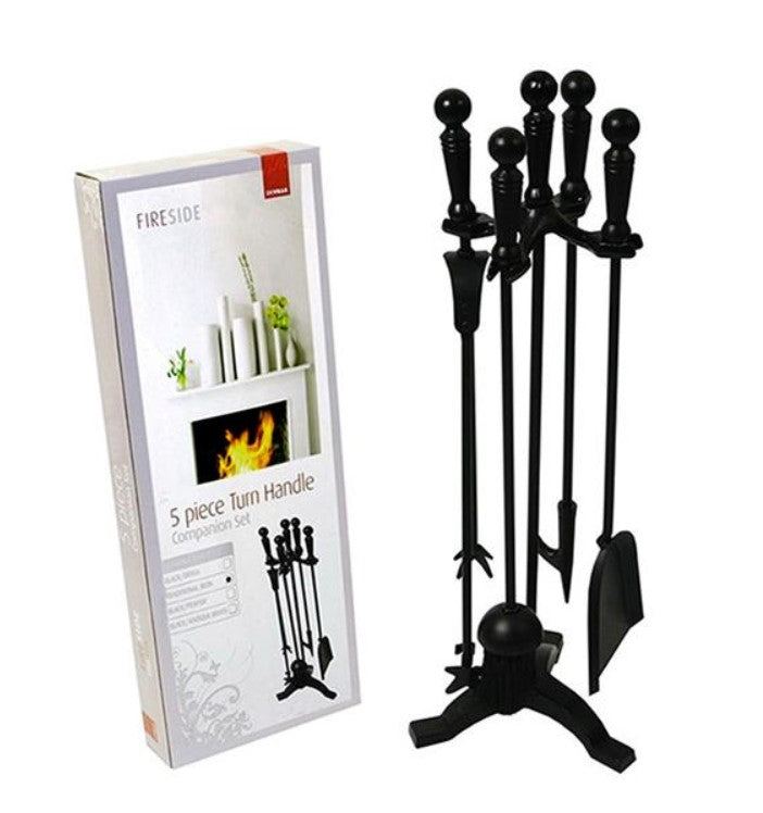 De Vielle Companion Set Turn Handle Black 18in