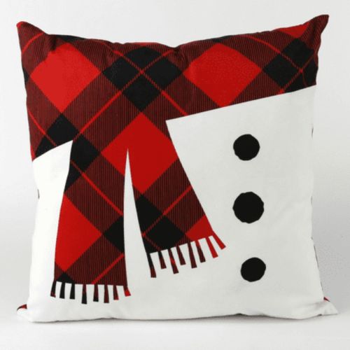 Snowman Scarf Cushion 40cm x 40cm