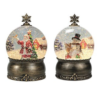 Snowman / Santa Spinner 19cm - 2 Assorted (1pc)