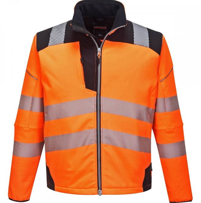 Portwest PW3 Hi Vis Softshell Jacket Orange