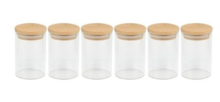 Borosilicate Spice Jar Set Of 6