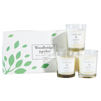 Springtime Boxed Three Votive Candle Set by Woodbridge 3x50g