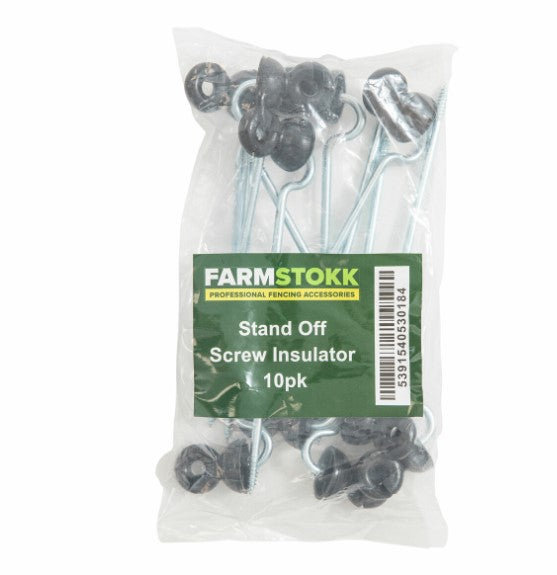 Farmstokk Stand Off Screw Insulator 10 Pack