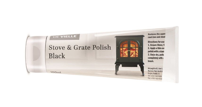 De Vielle Black Stove &amp; Grate Polish Tube 100ml