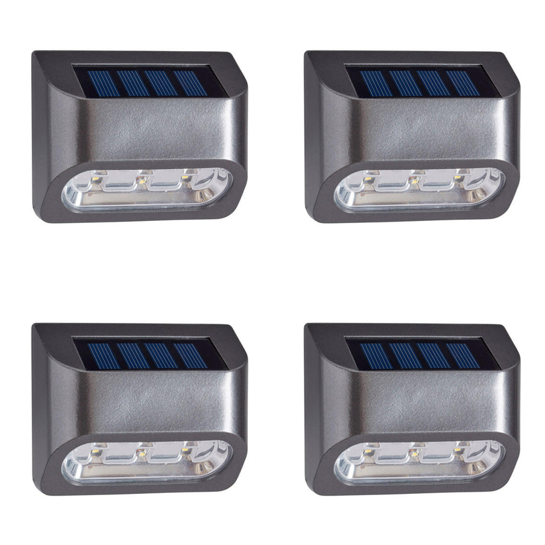 Superbrightwall Premier Fence, Wall &amp; Post Solar Light - 4 Pack