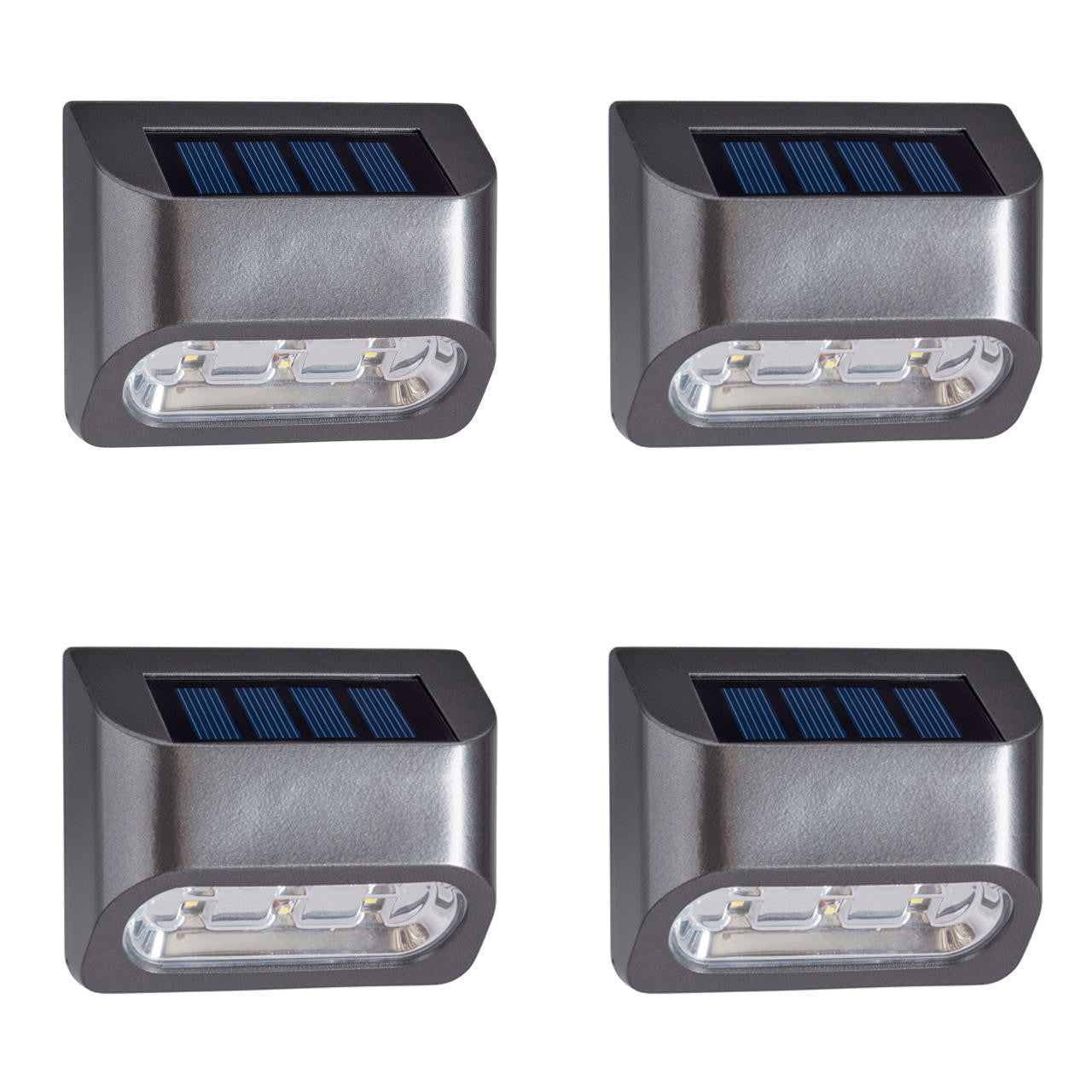 Superbrightwall Premier Fence, Wall &amp; Post Solar Light - 4 Pack