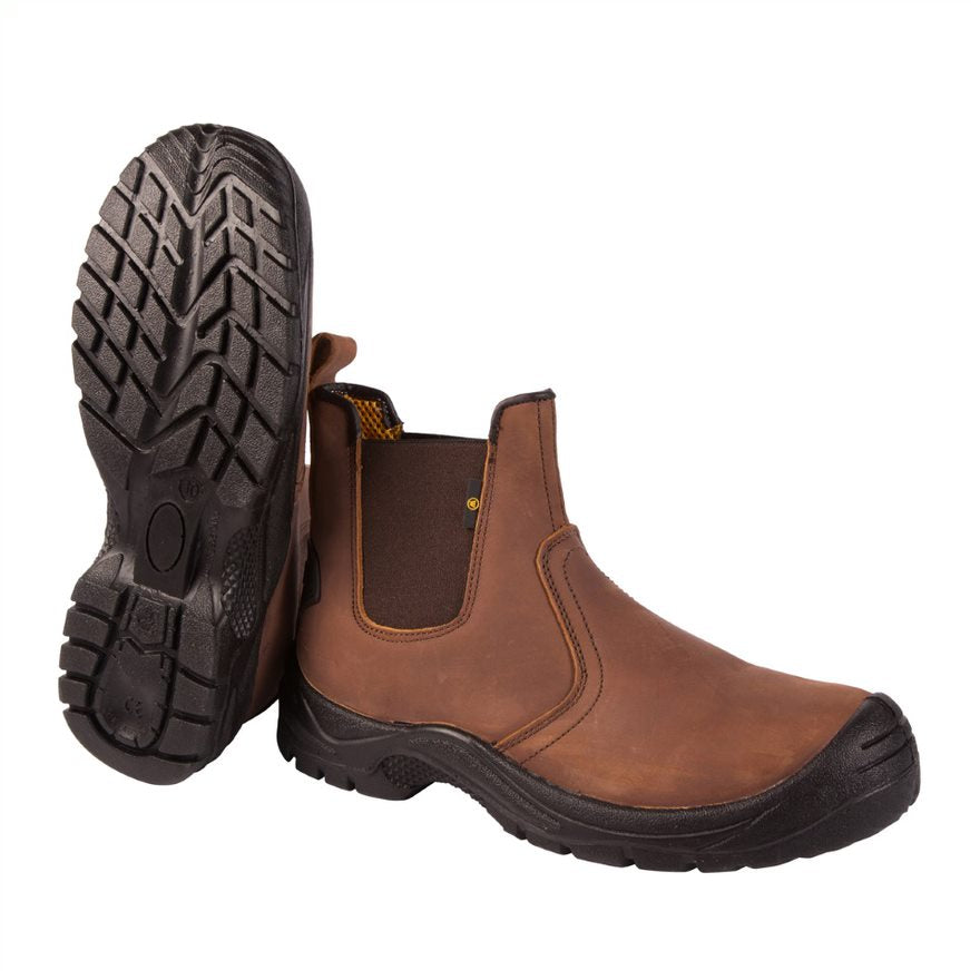 Youths Dealer S1P Brown Boots - Brown