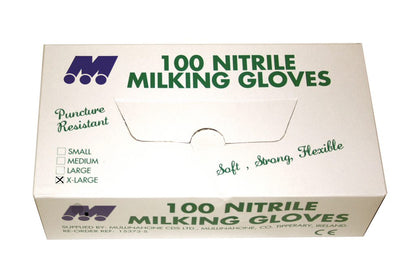 Nitrile Milking Gloves Standard 100 box