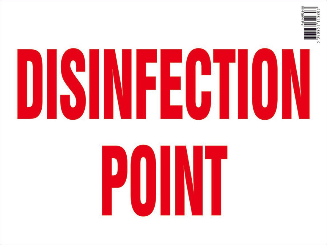 Disinfectant Point Farm Sign