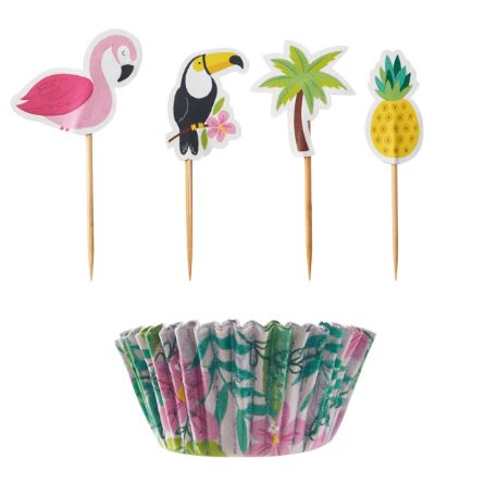 Mason Cash Tropical Cupcake Set 48 Piece