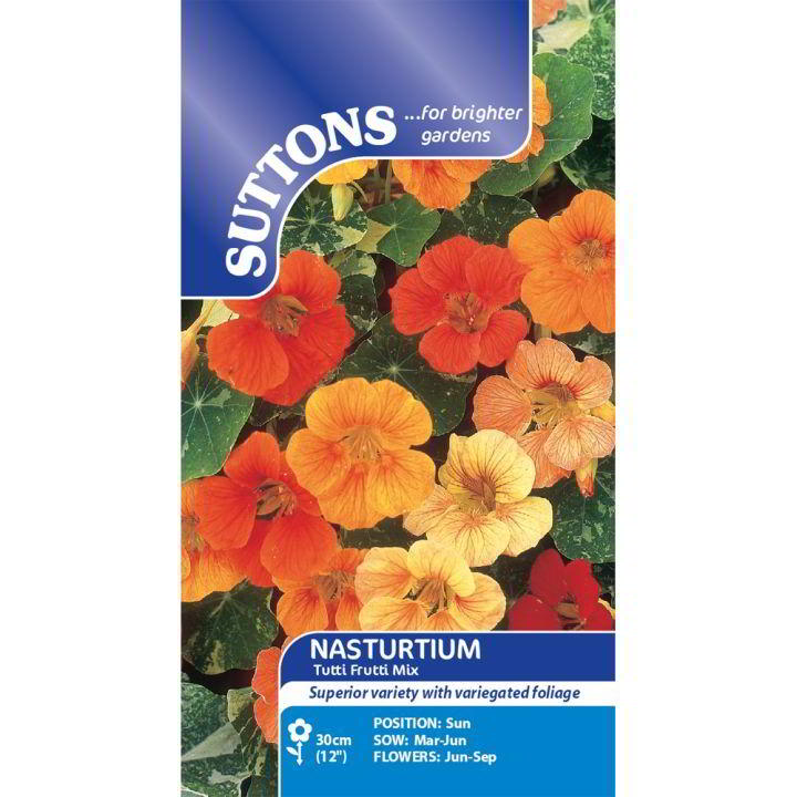 Nasturtium Tutti Frutti Mix Flower Seeds