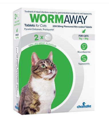 Wormaway Plus Cat Tab 2&