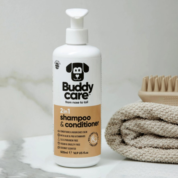 Buddycare 2in1 Coconut Shampoo & Conditioner - 500ml