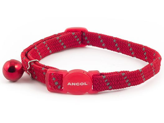 Reflective Softweave Cat Collar Red