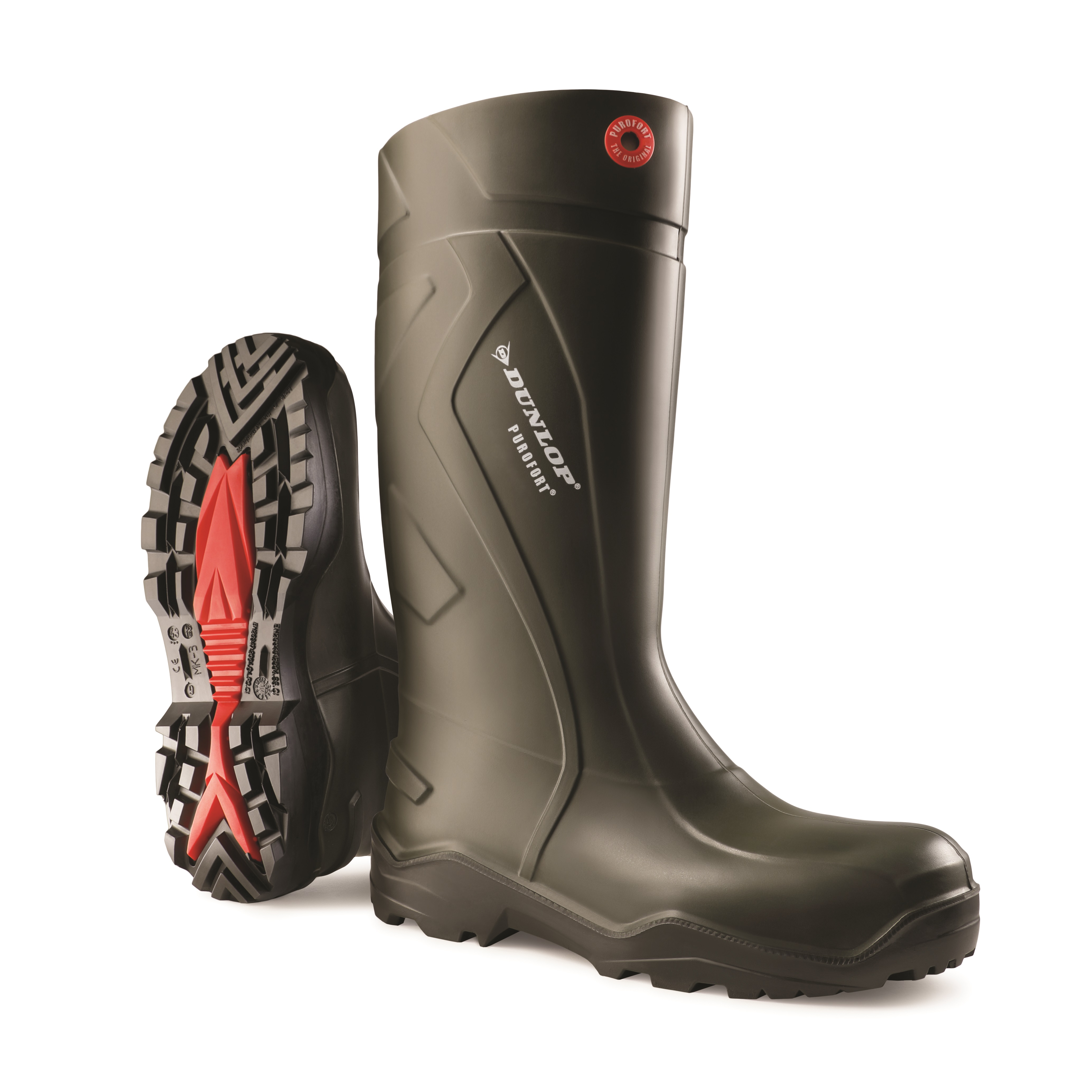 dunlop purofort thermo plus full safety green wellington