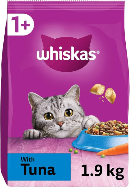 Whiskas 1+ Tuna 4x1.9kg